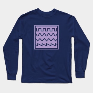 Synthesizer Waveforms Purple Long Sleeve T-Shirt